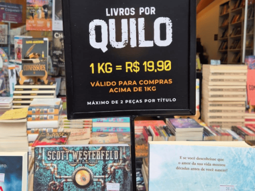 Feira: “Leitura de Peso” na Livraria Outlet de Livro