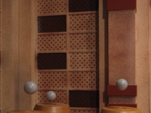 base com ar que faz as bolinhas flutuarem 