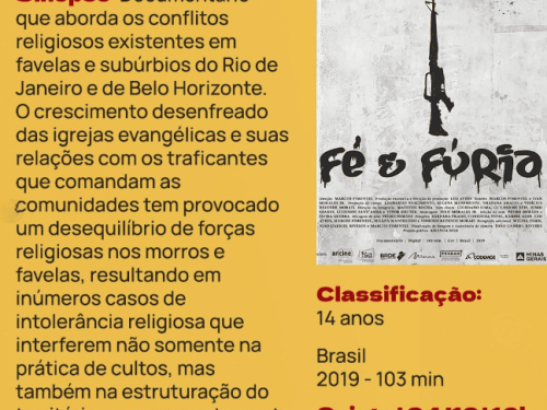 Cine Clube Favelinha: Sessão 7 - “Fé e Fúria”