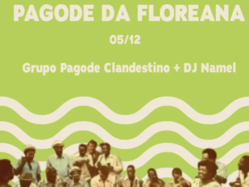 Flyer de divulgação, nas cores verde.