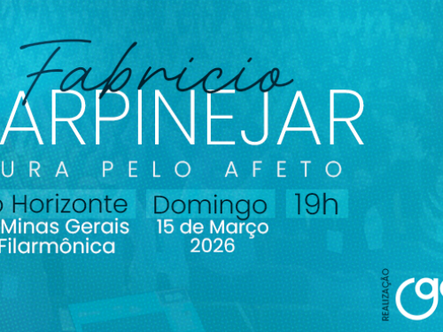 Imagem de cor azul, nome, data e local do evento