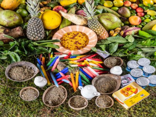 imagem de comida em abundância 