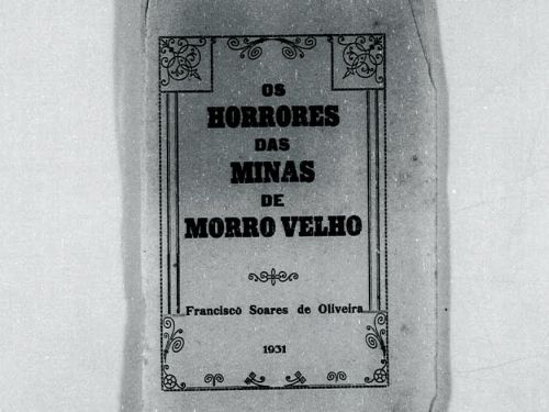 Capa do Livreto “Os Horrores nas Minas de Morro Velho” 