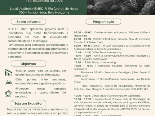 Seminário ITES 2025 – Inovação Tecnológica para a Economia Sustentável