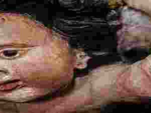 Imagem ilustrativa de um bebe pintado a tinta óleo 