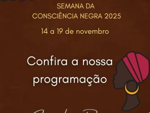 imagem de uma mulher africana e informações do evento 