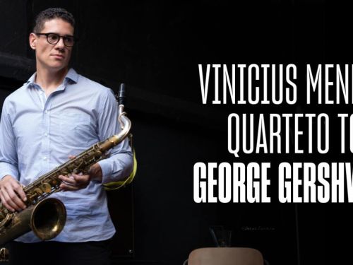 Cartaz do evento com imagem do Cantor Vinicius Mendes