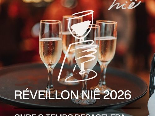 Imagem com taças, e um desenho de uma mão segurando uma taça.