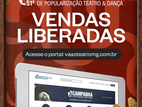 Imagem de um computador com a foto do site e "VENDAS LIBERADAS"