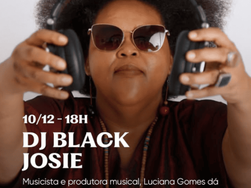 Fartura Lagoinha: Poster Divulgação com fotografia da DJ Black Josie