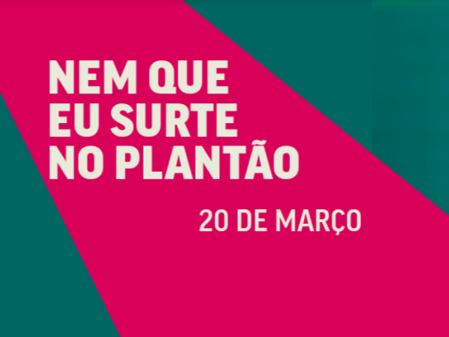 Imagem com o nome do espetáculo e a data