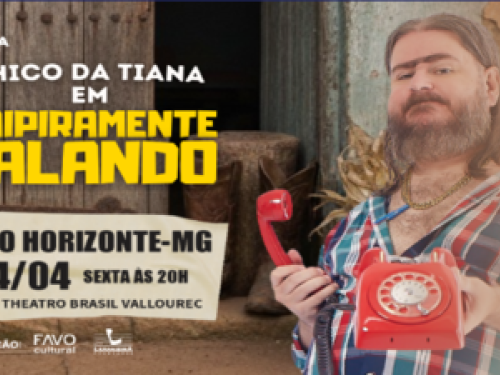 imagem do cartaz de divulgação do Espetáculo: Caipiramente Falando 