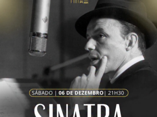 Flyer de divulgação com imagem ilustrativa em preto e branco