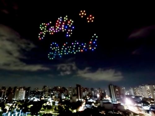 Fotografia do céu com drones