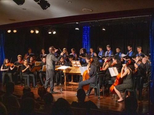 Imagem divulgação da Orquestra 415 de Música Barroca no palco