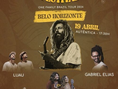 Cartaz divulgação do evento Sam Garrett Festival - Belo Horizonte - 19 de Abril - One Family Tour Brazil 2026
