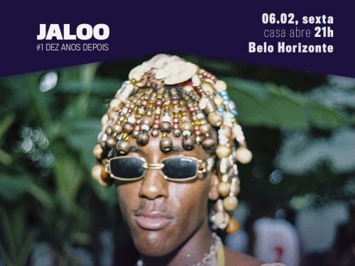 Flyer de divulgação com fotografia da artista