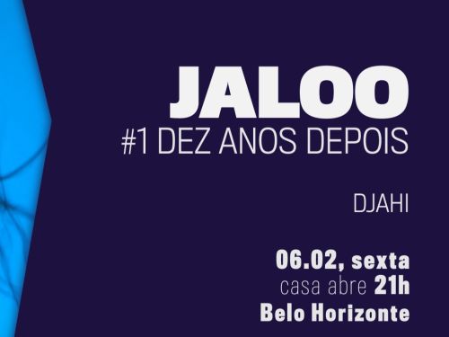 Flyer de divulgação com fundo azul e informações do evento