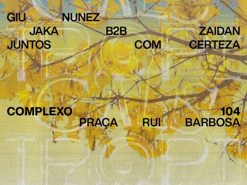 Flyer de divulgação do evento com line up