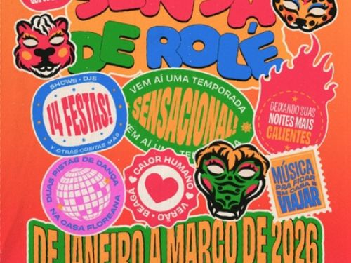 Cartaz oficial ilustrativo de divulgação do evento Sensa de Rolé 2026 