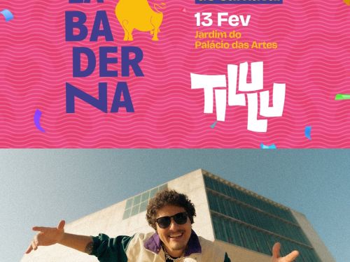 Flyer de divulgação do evento com atração: Tilulu