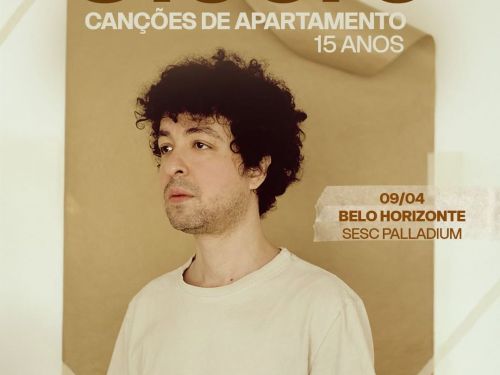 Cartaz oficial do evento Cícero - 15 anos de Canções de Apartamento