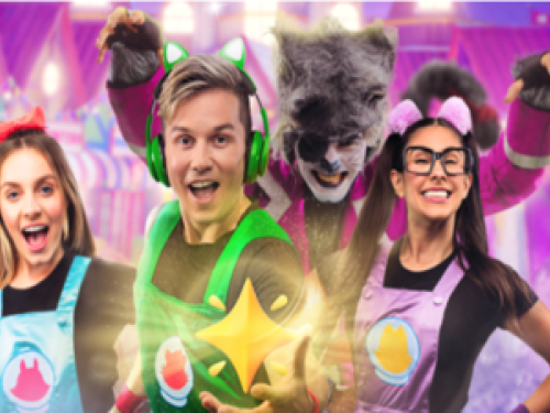 Imagem do Gato galático e mais duas moças de macacão 