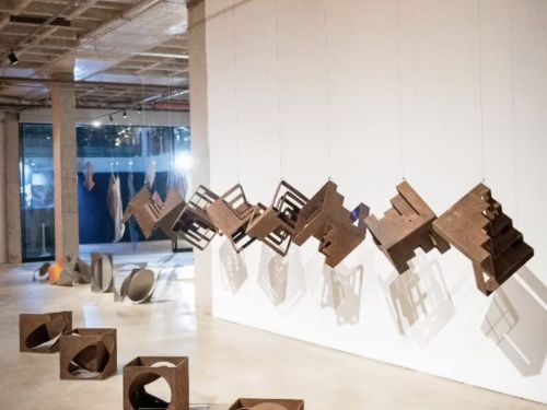 escultura da exposição