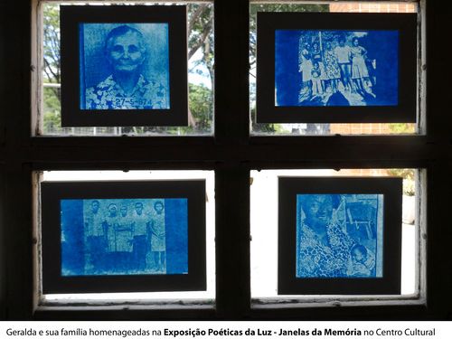 Geralda e família homenageadas na Exposição Poéticas da Luz