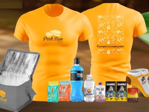 Flyer de divulgação da Corrida Park Run 2026 - imagem do kit de participação