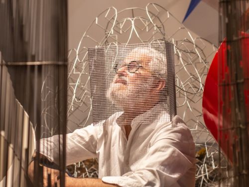 escultura da exposição