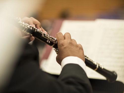 Foto de Instrumento de sopro sendo tocado