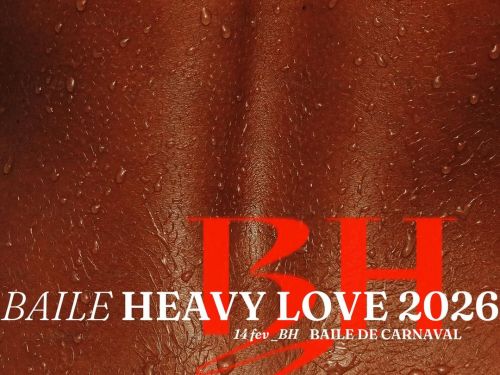 Foto de divulgação com texto que informa o evento Baile de Carnaval Heavy Love