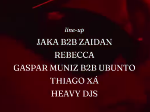 Line Up de atrações do evento Baile de Carnaval Heavy Love