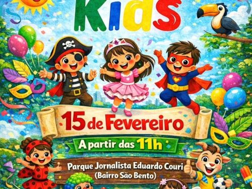 Bloco de Carnaval Infantil I Cenário Kids 