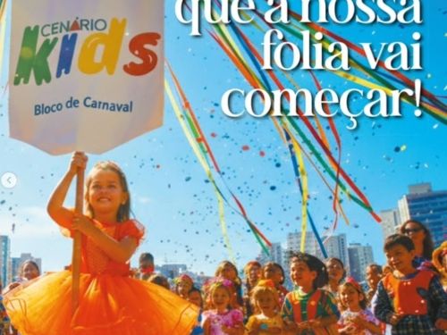 Bloco de Carnaval Infantil I Cenário Kids 