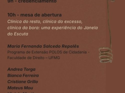 flyer com informações do evento