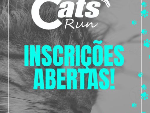 Flyer convidativo para realização da inscrição da corrida cat run 