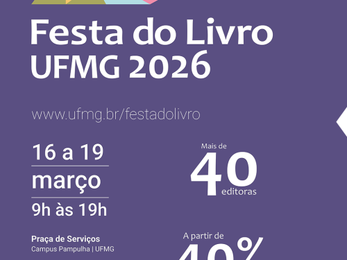 Flyer convidativo sobre a feira constando dia, horario, local e a porcentagem de desconto (40%)
