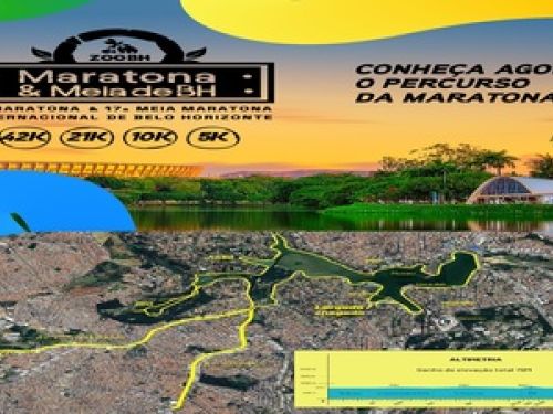 foto do percurso da maratona sinalizada no google maps 