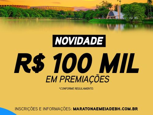 foto informativa de 100 mil reais em premiações no evento 