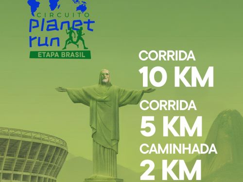 Foto informativa do percurso da corrida: 10, 5 e 2km