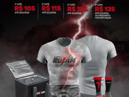 Imagem de plano de fundo escuro com raio vermelho e descrição dos valores dos lotes