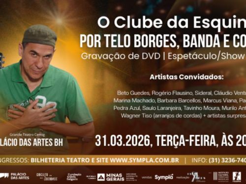 Show: O Clube da Esquina por Telo Borges, Banda e Cordas 