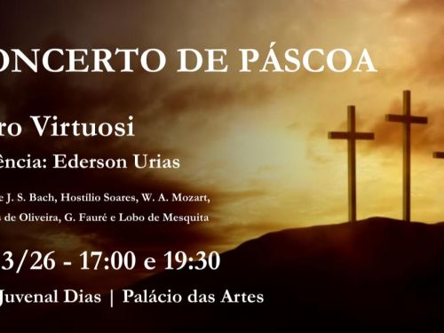 Cartaz oficial de divulgação do evento: Concerto de Páscoa