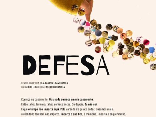 Foto informativa descritiva sobre o conteudo abordado no espetaculo teatral 