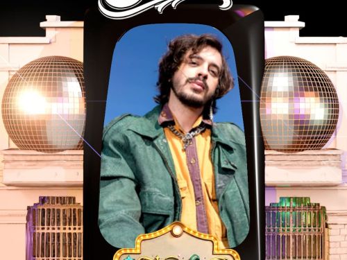 Flyer ilustrativo de divulgação do evento Festa Ordinária com fotografia do DJ Cido