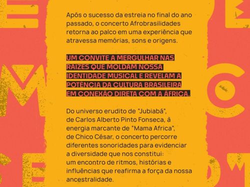 Foto informativa descritiva sobre o concerto 