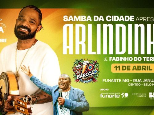 Show: Samba da Cidade apresenta Arlindinho e Fabinho do Terreiro