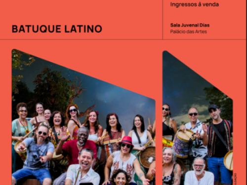 Cartaz de divulgação do evento: Batuque Latino